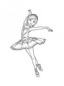 Ballet coloring page 21 - Free printable