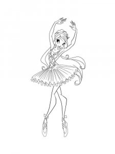 Ballet coloring page 22 - Free printable