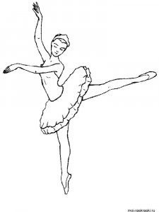Ballet coloring page 28 - Free printable