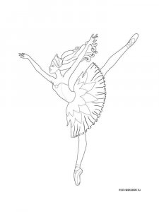Ballet coloring page 31 - Free printable