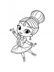 Ballet coloring page 5 - Free printable