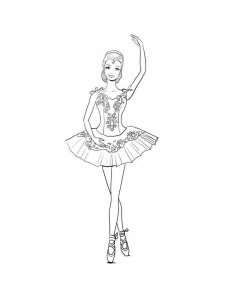 Ballet coloring page 8 - Free printable