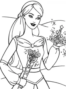 Coloring Barbie the Fairy
