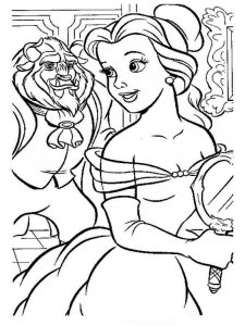 Beauty and the Beast coloring page 12 - Free printable