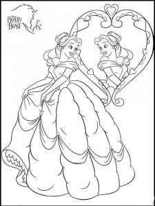 Beauty and the Beast coloring page 20 - Free printable
