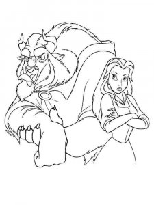 Beauty and the Beast coloring page 27 - Free printable