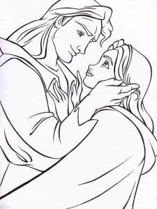 Beauty and the Beast coloring page 29 - Free printable