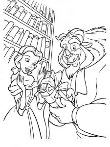 Beauty and the Beast coloring page 5 - Free printable