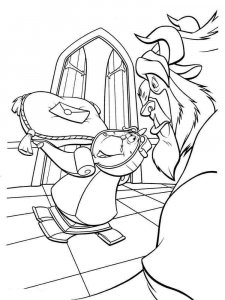 Beauty and the Beast coloring page 6 - Free printable