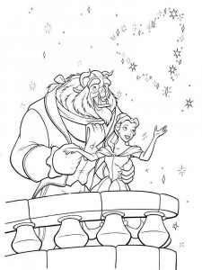 Beauty and the Beast coloring page 9 - Free printable
