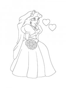 Bride coloring page 11 - Free printable