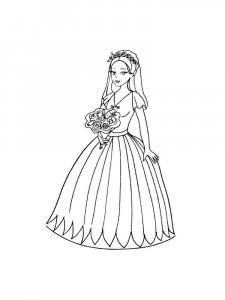 Bride coloring page 14 - Free printable