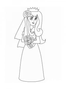 Bride coloring page 17 - Free printable