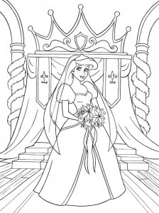 Bride coloring page 21 - Free printable