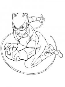 Catwoman coloring page 1 - Free printable