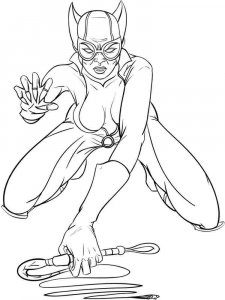 Catwoman coloring page 10 - Free printable