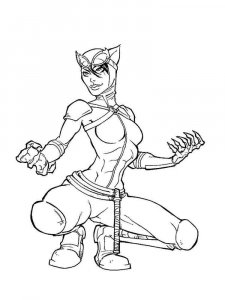 Catwoman coloring page 13 - Free printable