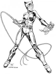 Catwoman coloring page 7 - Free printable