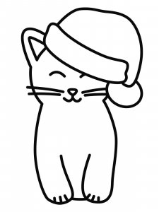 Cute Cat coloring page 32 - Free printable