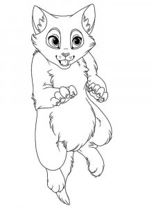Cute Cat coloring page 33 - Free printable