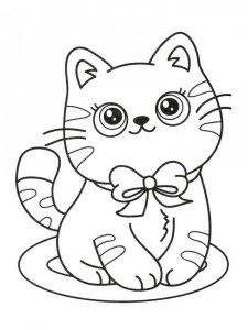 Cute Cat coloring page 37 - Free printable
