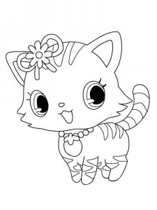 Cute Cat coloring page 38 - Free printable