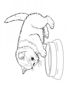 Cute Cat coloring page 14 - Free printable