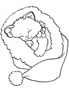 Cute Cat coloring page 16 - Free printable