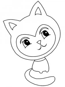 Cute Cat coloring page 19 - Free printable