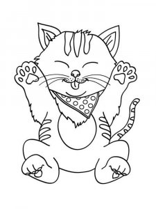 Cute Cat coloring page 2 - Free printable