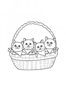 Cute Cat coloring page 21 - Free printable