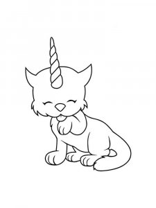 Cute Cat coloring page 23 - Free printable