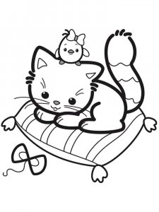 Cute Cat coloring page 28 - Free printable
