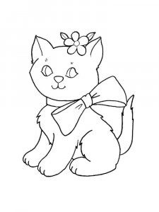 Cute Cat coloring page 29 - Free printable