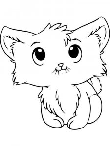 Cute Cat coloring page 3 - Free printable