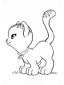 Cute Cat coloring page 7 - Free printable