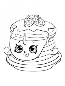 Cute food coloring page 30 - Free printable