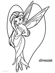 Fairy Silvermist Disney coloring page 6 - Free printable