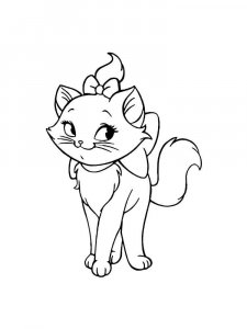 Marie Cat coloring page 14 - Free printable