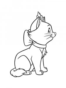Marie Cat coloring page 15 - Free printable