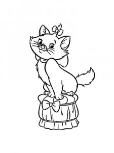 Marie Cat coloring page 16 - Free printable