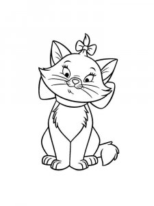 Marie Cat coloring page 17 - Free printable