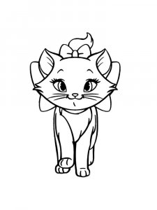 Marie Cat coloring page 19 - Free printable