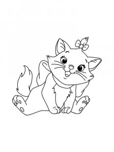 Marie Cat coloring page 2 - Free printable
