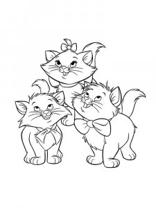 Marie Cat coloring page 4 - Free printable