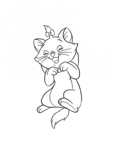 Marie Cat coloring page 5 - Free printable