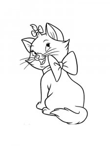 Marie Cat coloring page 6 - Free printable
