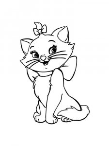 Marie Cat coloring page 7 - Free printable