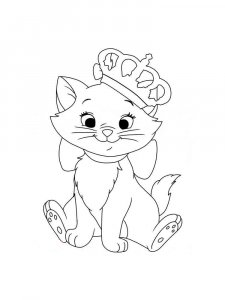 Marie Cat coloring page 8 - Free printable
