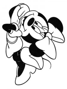Minnie Mouse coloring page 1 - Free printable